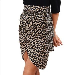 ba&sh carmen tie tulip mini skirt